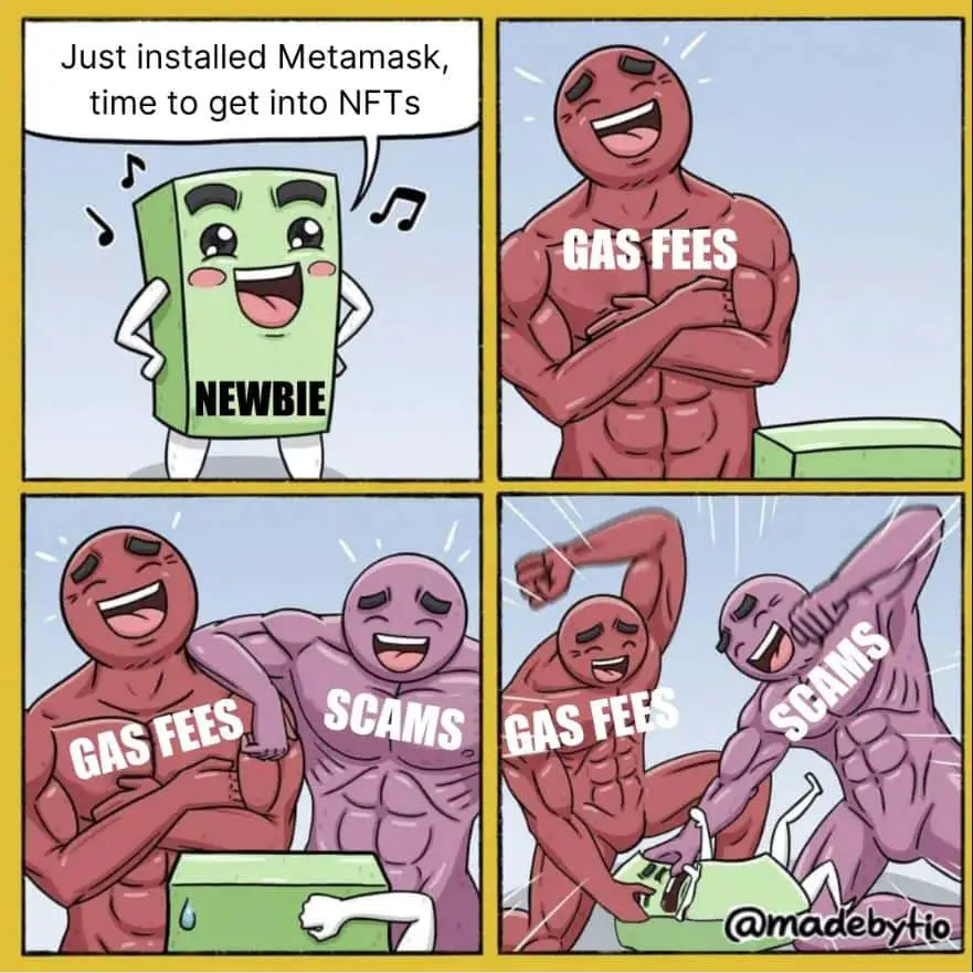 Gas Fees and Scams NFT Meme